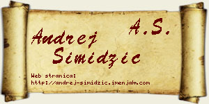 Andrej Simidžić vizit kartica